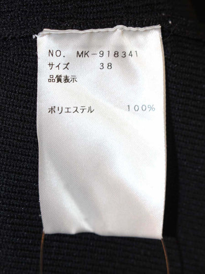 エムズグレイシー Tent Knit One-piece 918341 ワンピース 38 ブラック ニット IT64QSK5KTPS