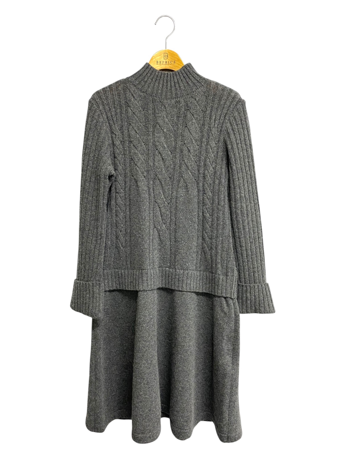 ルネ basic 5042070 ワンピース 34 グレー ニット カシミヤ混 ITPO3T3LNWEV