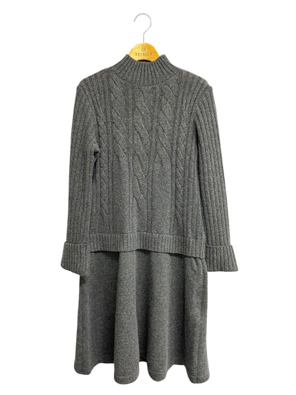 ルネ basic 5042070 ワンピース 34 グレー ニット カシミヤ混 ITPO3T3LNWEV