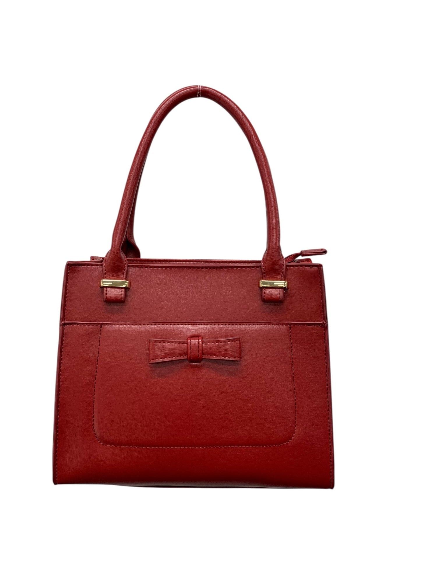 エムズグレイシー 774518 ハンドバッグ レッド リボン クロコ型押し IT0NOF0XLG2E