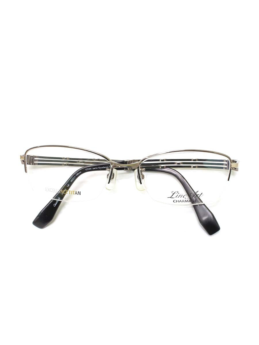 ラインアートシャルマン XL1422 メガネ ブラウン スクエア エクセレンスチタン IT2LX8T28EYC 【SALE】