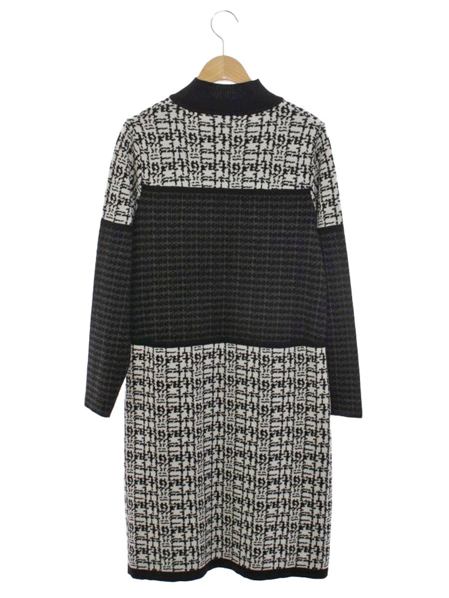 スーパービューティー ワンピース 42 ブラック ニット パール ラインストーン IT0WVSQO6OPA