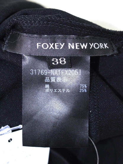 フォクシーニューヨーク  フォクシーポロ 31769 トップス 38 ブラック サイドジップ ITZCWBVE6EHC