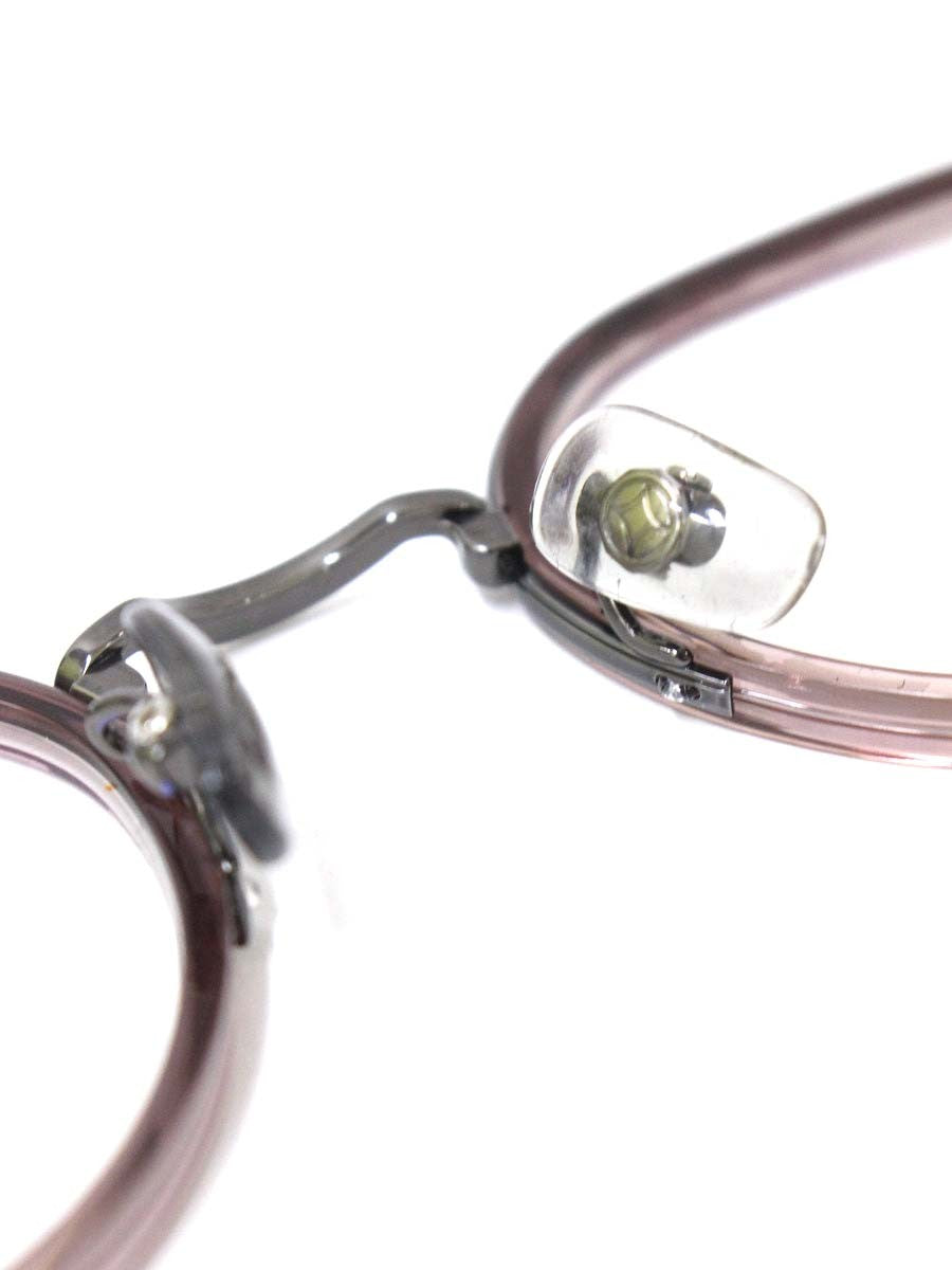 フォーナインズ Ｍ170 メガネ ブラウンパープル 眼鏡 メタルフレーム  フルリム ボストン ITYUXWI6JOJS