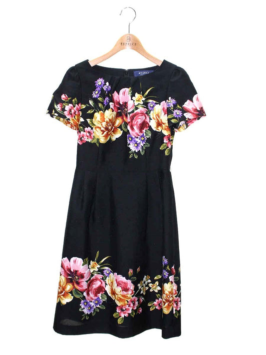 エムズグレイシー Elegant Flower One-piece 911313 ワンピース 36 ブラック ITZFAASBV6M8