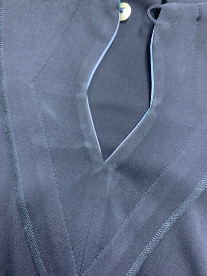 レオナールファッション 0140024 ワンピース 2 ネイビー ストーンボタン ITA43JCH7RUG