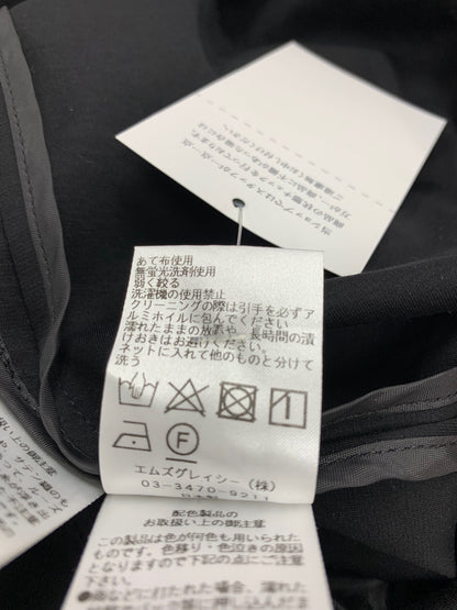 エムズグレイシー 411323 ワンピース 38 ブラック ジップ フード付き IT2VL5LE7JOK