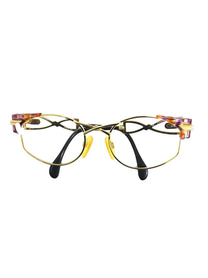 カザール MOD253 メガネ ゴールド メタルフレーム オーバル IT5D3YMCRLOO 【SALE】