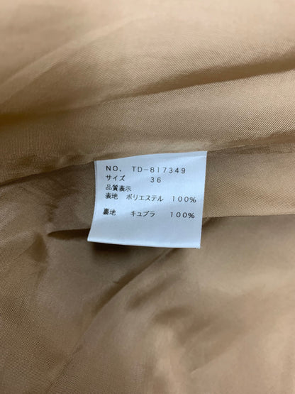 エムズグレイシー Long Tail Skirt 817349 スカート 36 ブラウン ステッチ ITXTMCUAIFVG