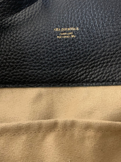 シータパランティカ ハンドバッグ ブラック レザー バンブー ターンロック 2way ITCUOYF5F5A4