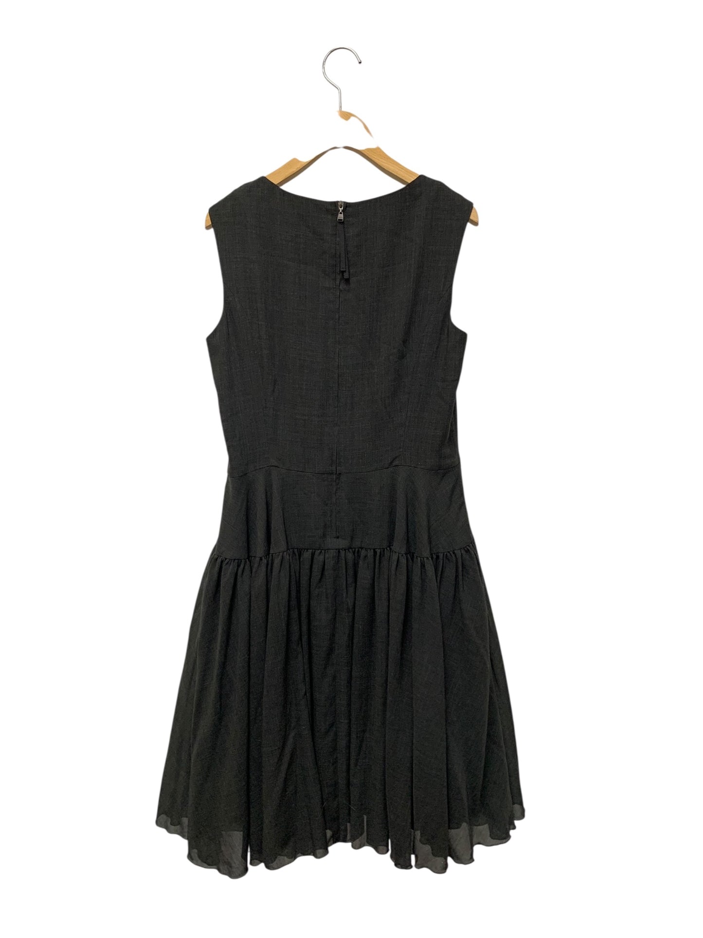 フォクシーニューヨーク GATHER FLARE DRESS 38782 ワンピース 40 チャコールグレー ITC1BWGX4SXW