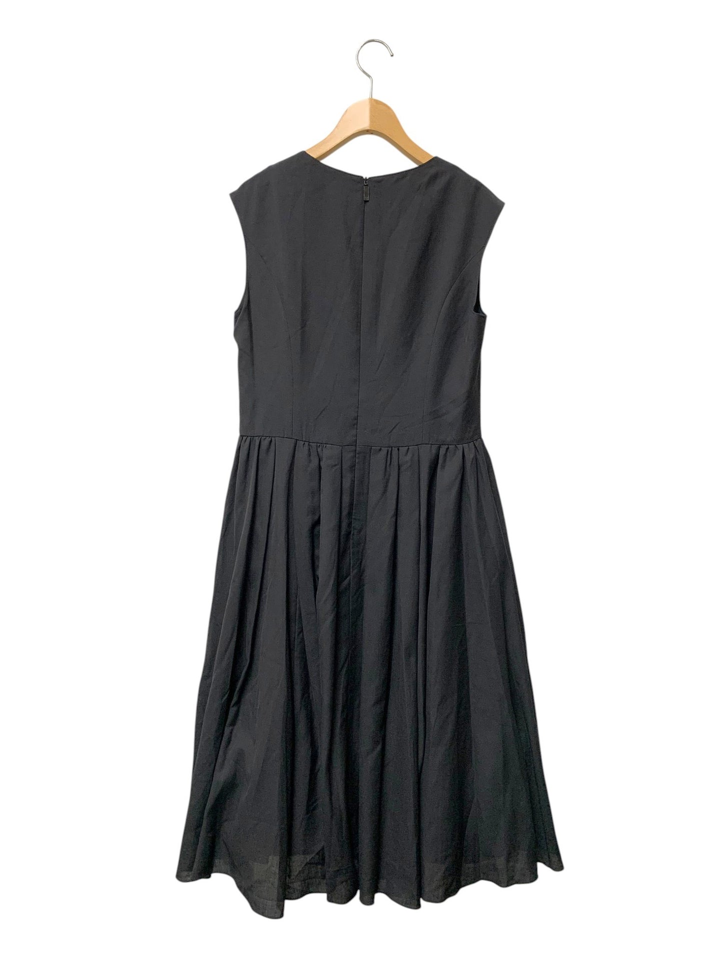 ルネ 5636120 ワンピース 38 ブラック タックフレア ITE6NXA6GRDW