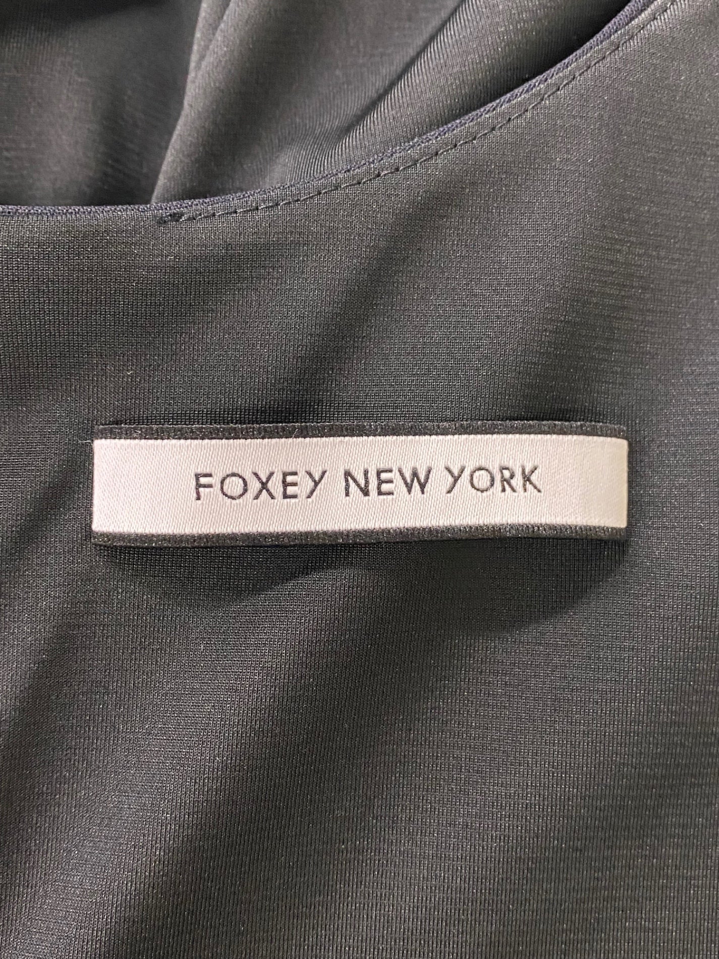 フォクシーニューヨーク Blouse 37327 ブラウス 38 ネイビー リボン ITEV8YKHH620