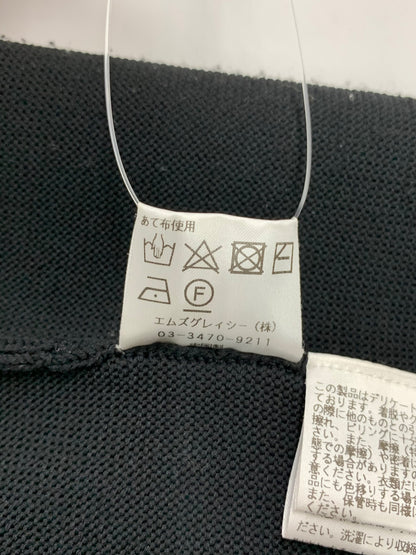 エムズグレイシー 418606 ワンピース 36 ブラック ボタン金具 ニット ITXW1HOYRBLC