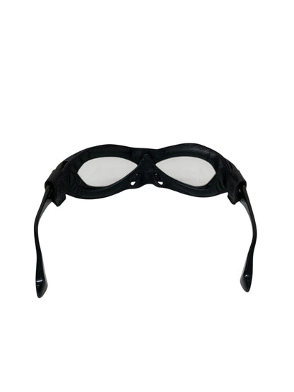 ファクトリー900 FA-160 メガネ ブラック ゴーグルシリーズ 本革フード付き セルフレーム フルリム ITKVWJ3XJBB4