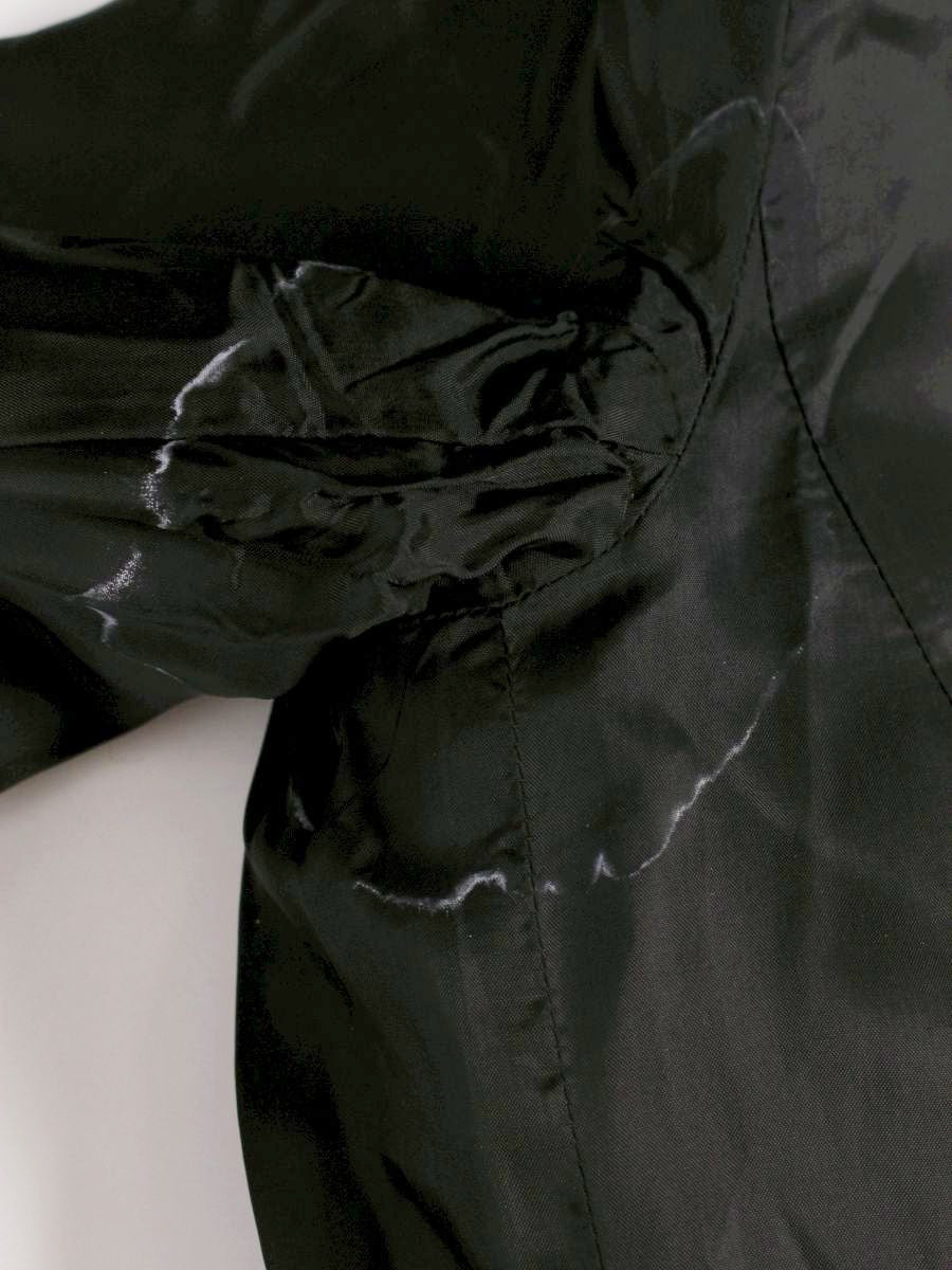 アクリス AJ-110 ワンピースコート ネイビー シルク ボーダー ITRYWJ5NRFG0 【SALE】