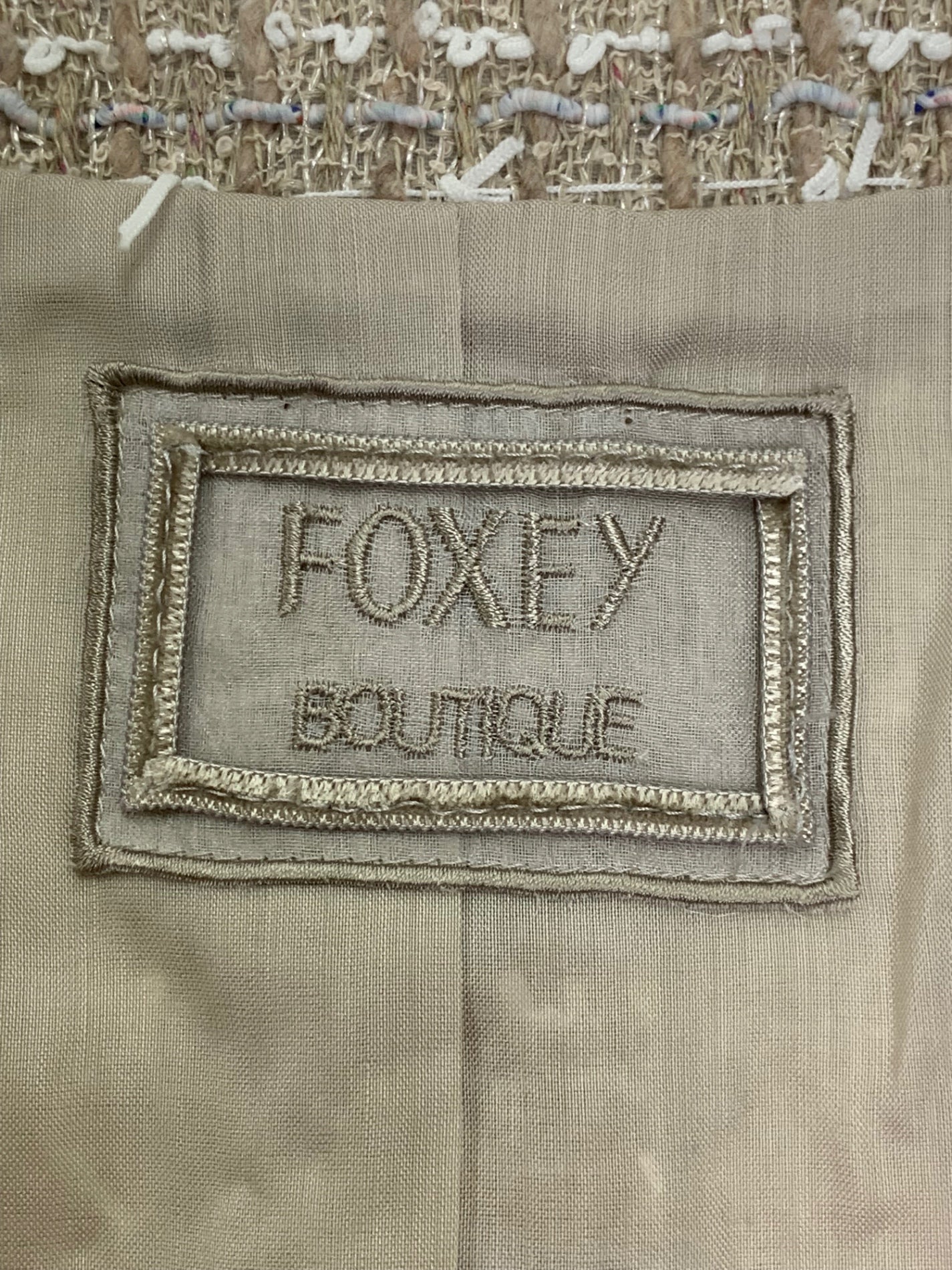 フォクシーブティック Jacket Fiore 43253 ジャケット 40 ベージュ ツイード ITS2DISMWW2O