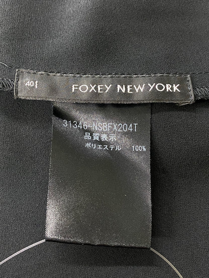 フォクシーニューヨーク Airシフォン 31346 シャツ 40 ブラック IT9OSCKJBAKC
