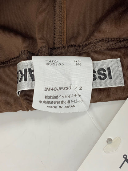 イッセイミヤケ IM43JF230 センタープレスパンツ 2 ブラウン テーパードスリム 24AW IT1FYKEXNG38