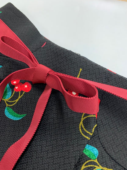 エムズグレイシー Cherry チェリー 817558 スカート 38 ブラック ITKBVYRPXB78