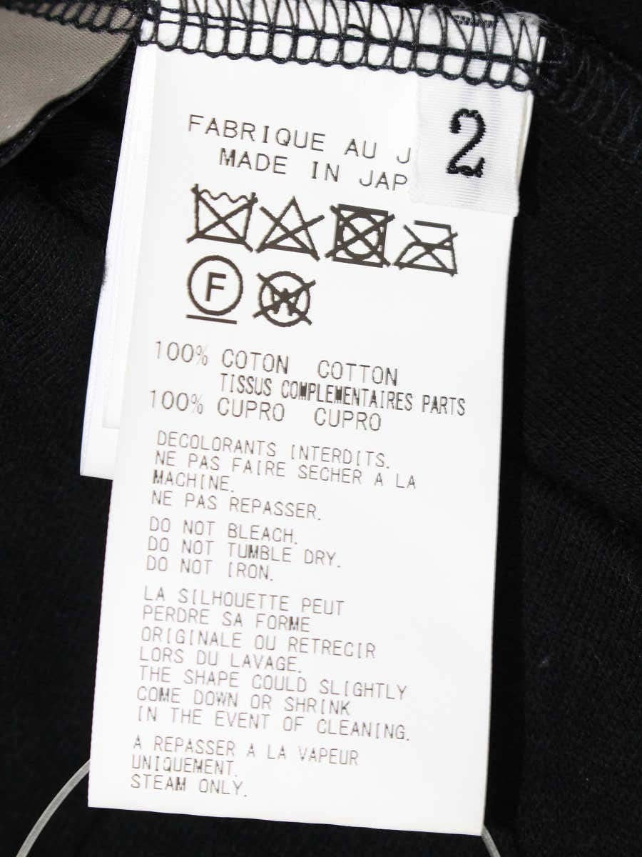 ヨウジヤマモト FS-T20-071 カットソー 2 ブラック Uネック ドローコード ITZZLF3SKXWU 【SALE】