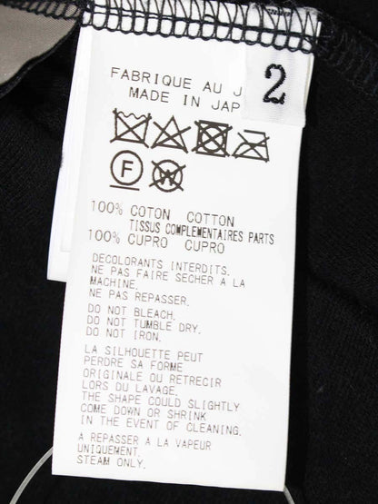 ヨウジヤマモト FS-T20-071 カットソー 2 ブラック Uネック ドローコード ITZZLF3SKXWU 【SALE】