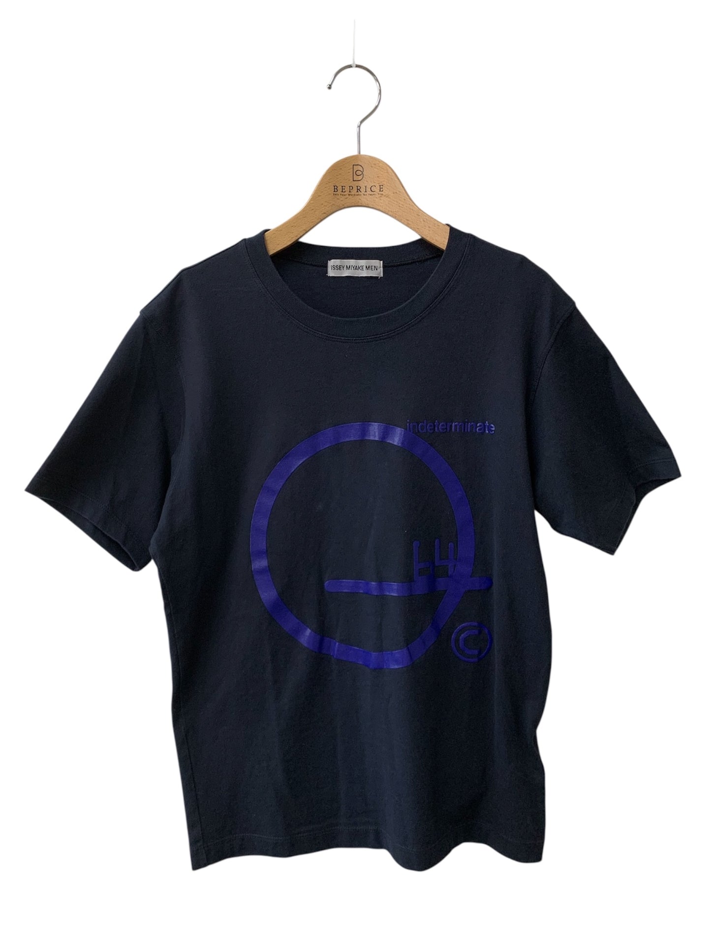 イッセイミヤケメン ME91-JK484 Tシャツ F ネイビー クルーネック ITYN02YTB5Q6
