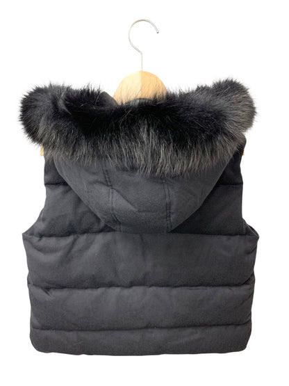 フォクシーブティック Chaleur  42362 ダウンベスト 42 ブラック フォックスファー IT5PKOSPE284