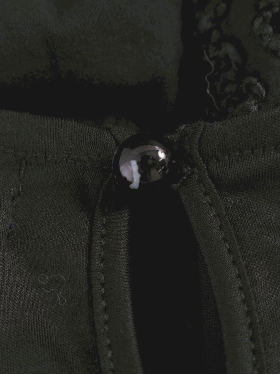 エムズグレイシー 刺繍入りチュニックカットソー 415333 トップス 38 ブラック フラワーモチーフ ITMQJDQVLDRW