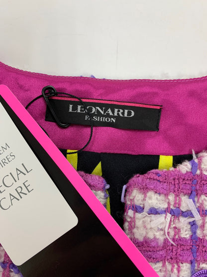 レオナールファッション 0331053 ジャケット 38 パープル ツイード スパンコール 24SS IT24D6BM0R5S 【SALE】