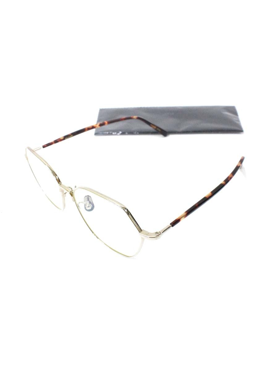ブラン B0019 メガネ シルバー/ブラウン コンビフレーム フルリム ヘキサゴン IT18QOIMHYQC