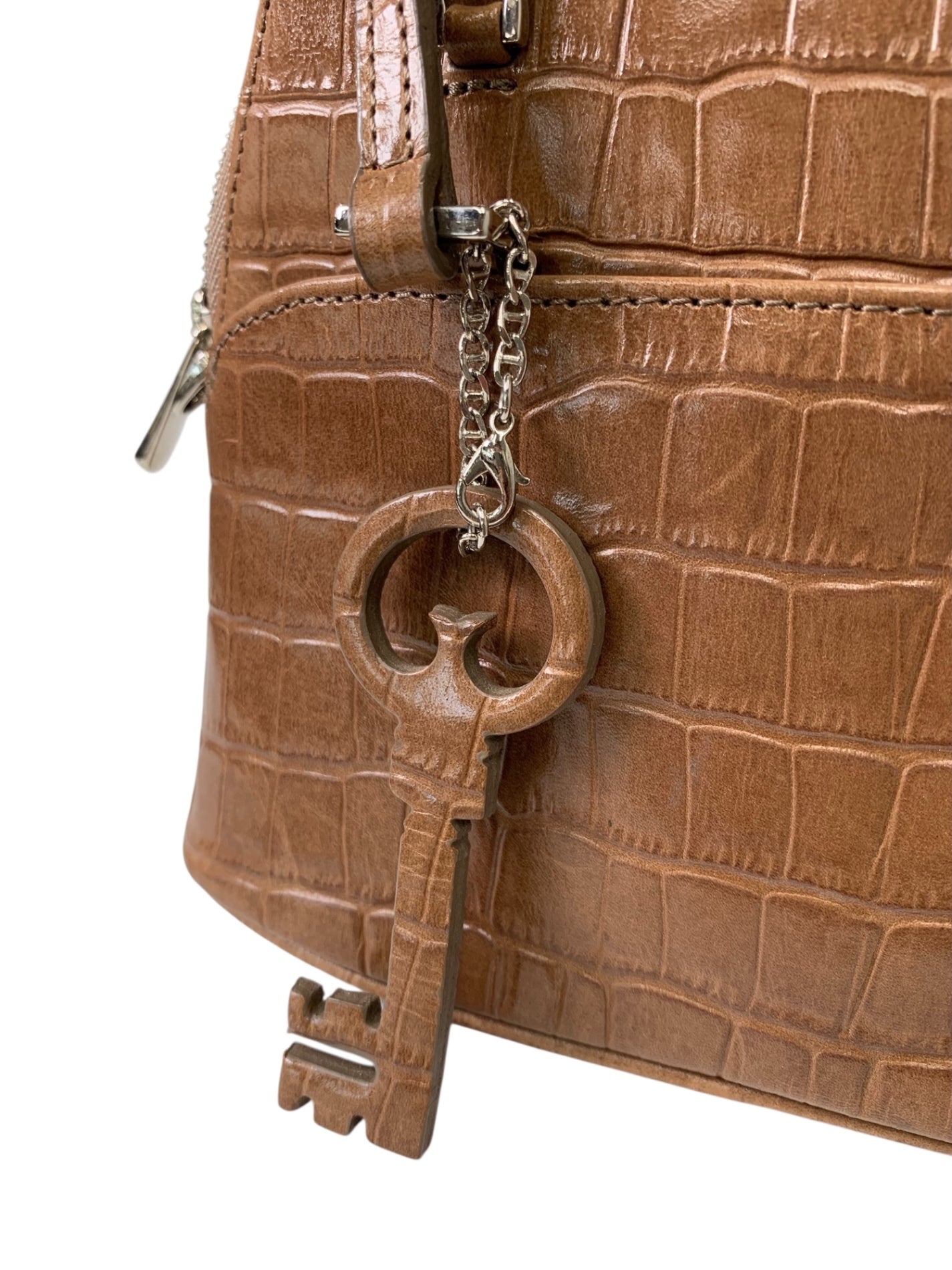 フォクシーブティック SUCCESS MACARON 27074 ショルダーバッグ ブラウン 型押しレザー ITGUBGT2QQOG