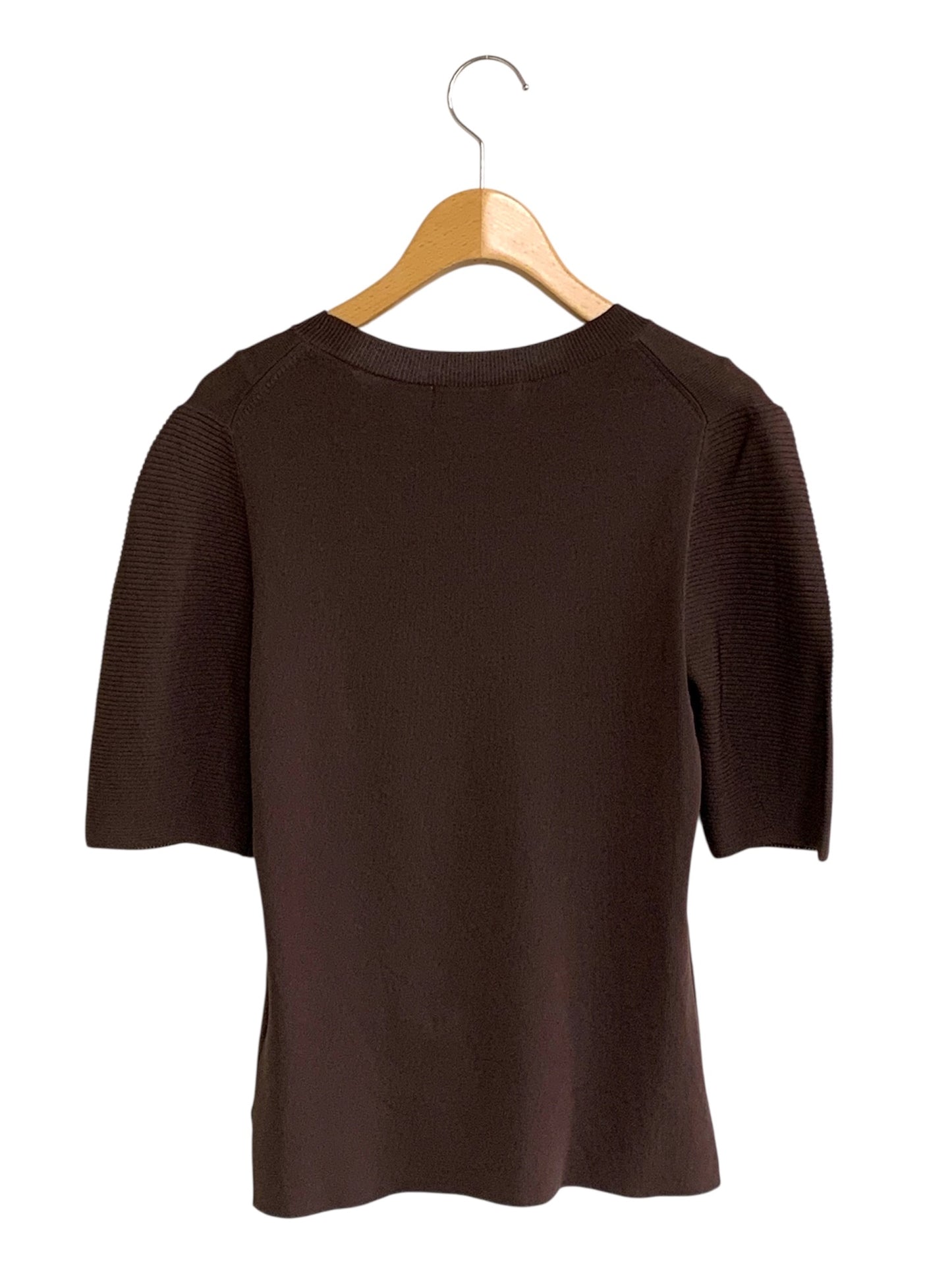 エムプルミエクチュール ニット F728-008 38 ブラウン ITOMJNQ3NRFY