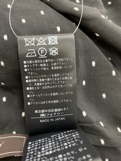 フォクシーブティック Blouse 45198 ブラウス 38 ブラック ドット ITLWK75C7YRS