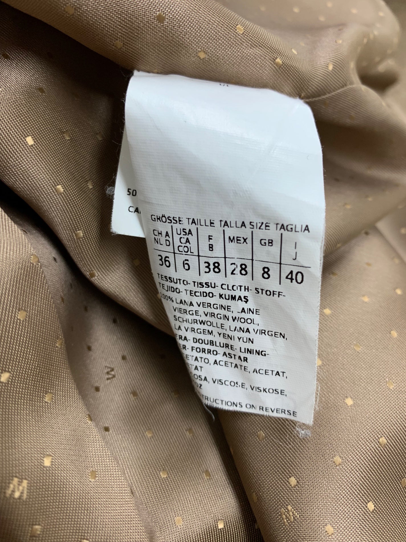 ウィークエンドマックスマーラ 50860443 コート 40 ベージュ スタンドカラー ITJMGLY5YALY