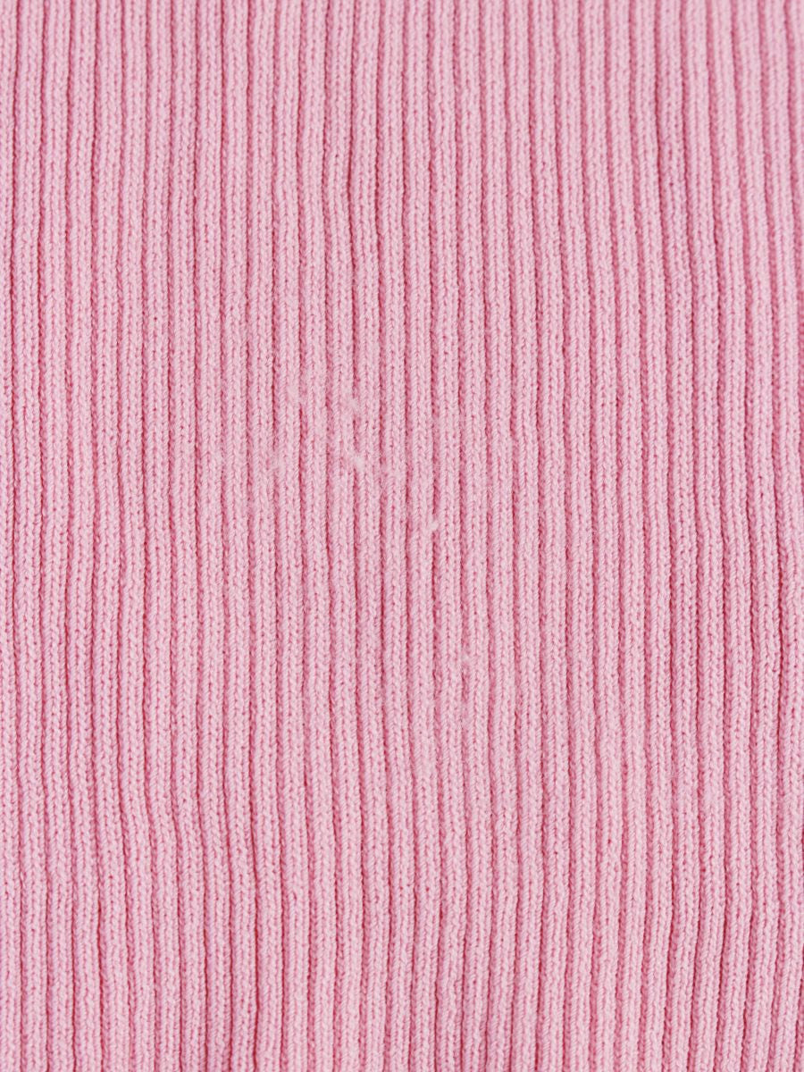 エムズグレイシー 018315 ニットセーター 38 ピンク フラワーレース リブニット ITROJKHICP3W