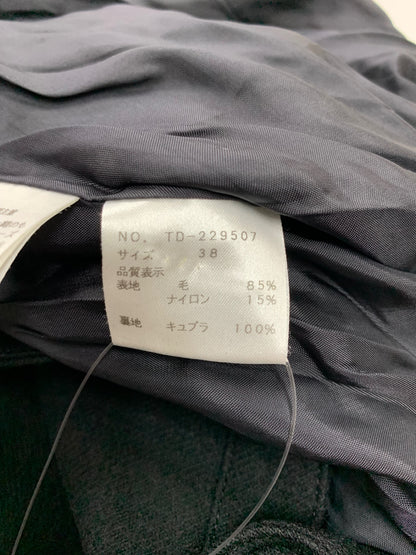 エムズグレイシー 229507 コート 38 ブラック ウール フリル ITPZB8E0PPRK 【SALE】