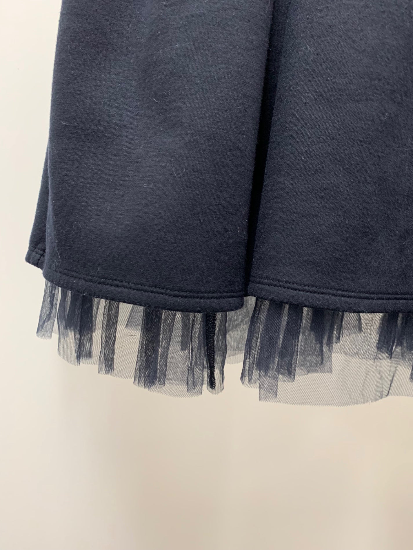 デイジーリン 07136 ジャージーフリルワンピース 38 ネイビー ITFRNPDSRRIF