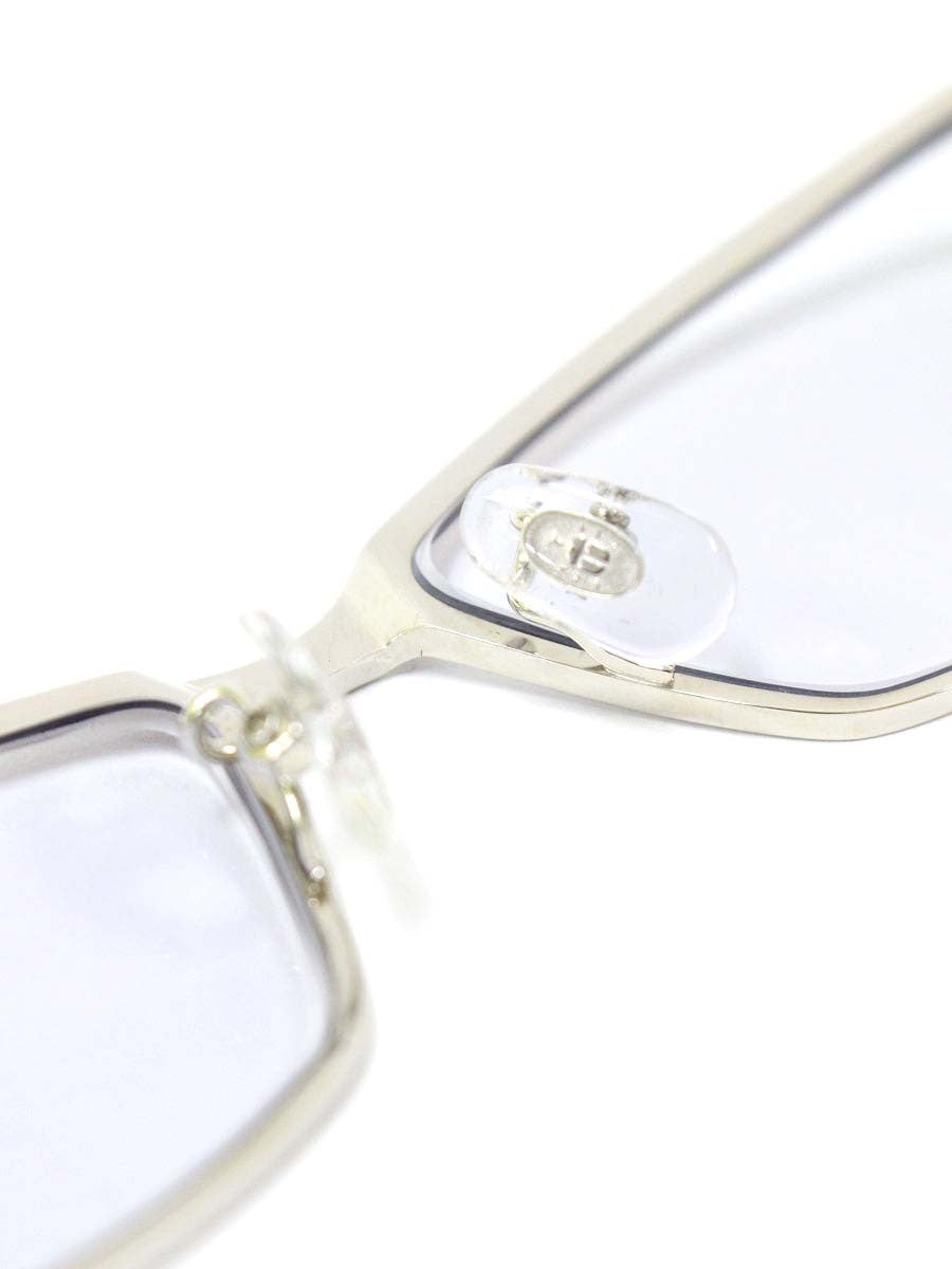 サムライ翔 SS-T30 メガネ シルバー/ネイビー メタルフレーム スクエア ITSP62IHQ8PE