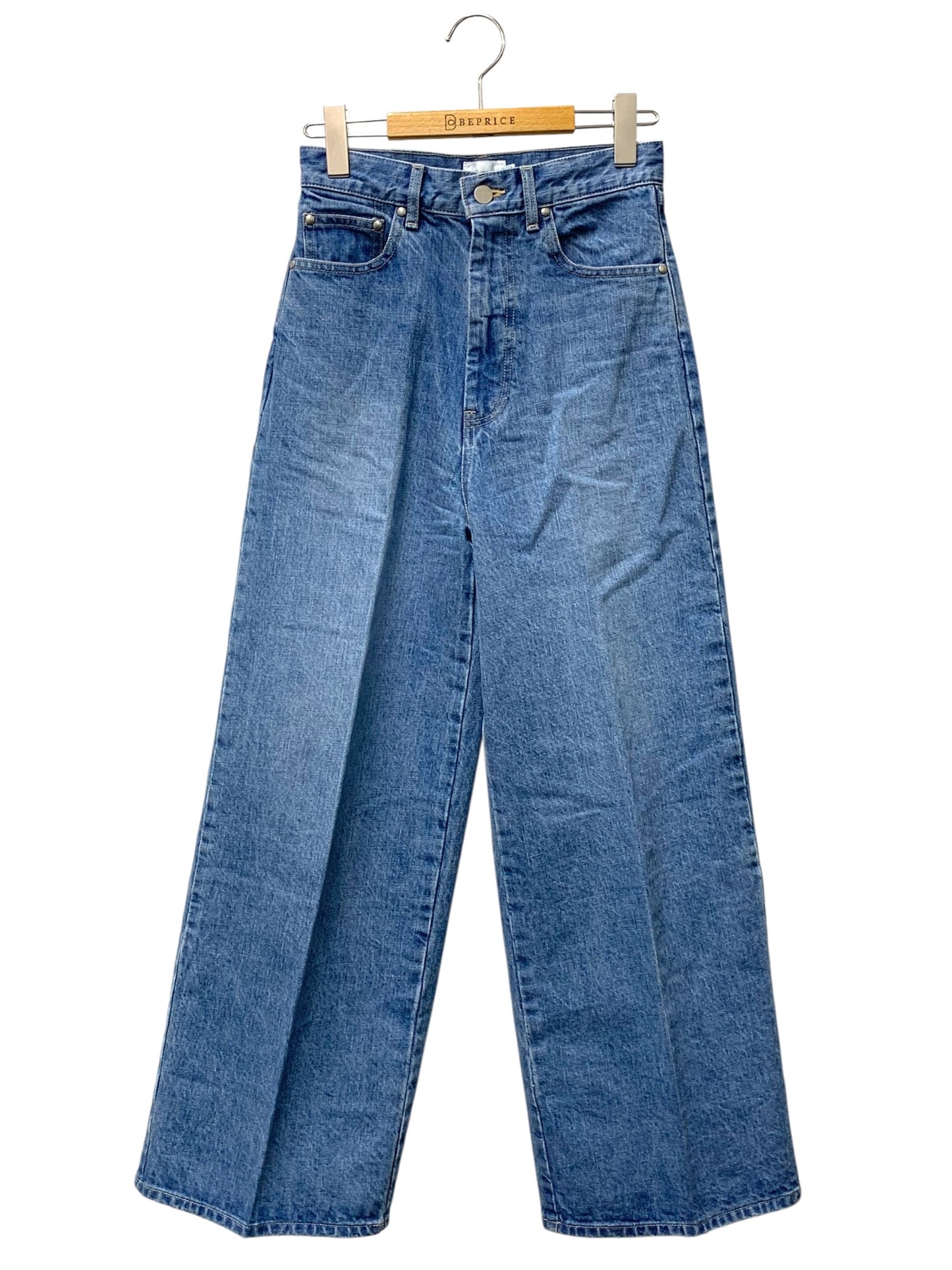 ヨリ Janeワイドデニム YR22-24185AW パンツ 34 ブルー ITOI2A9GFEDS