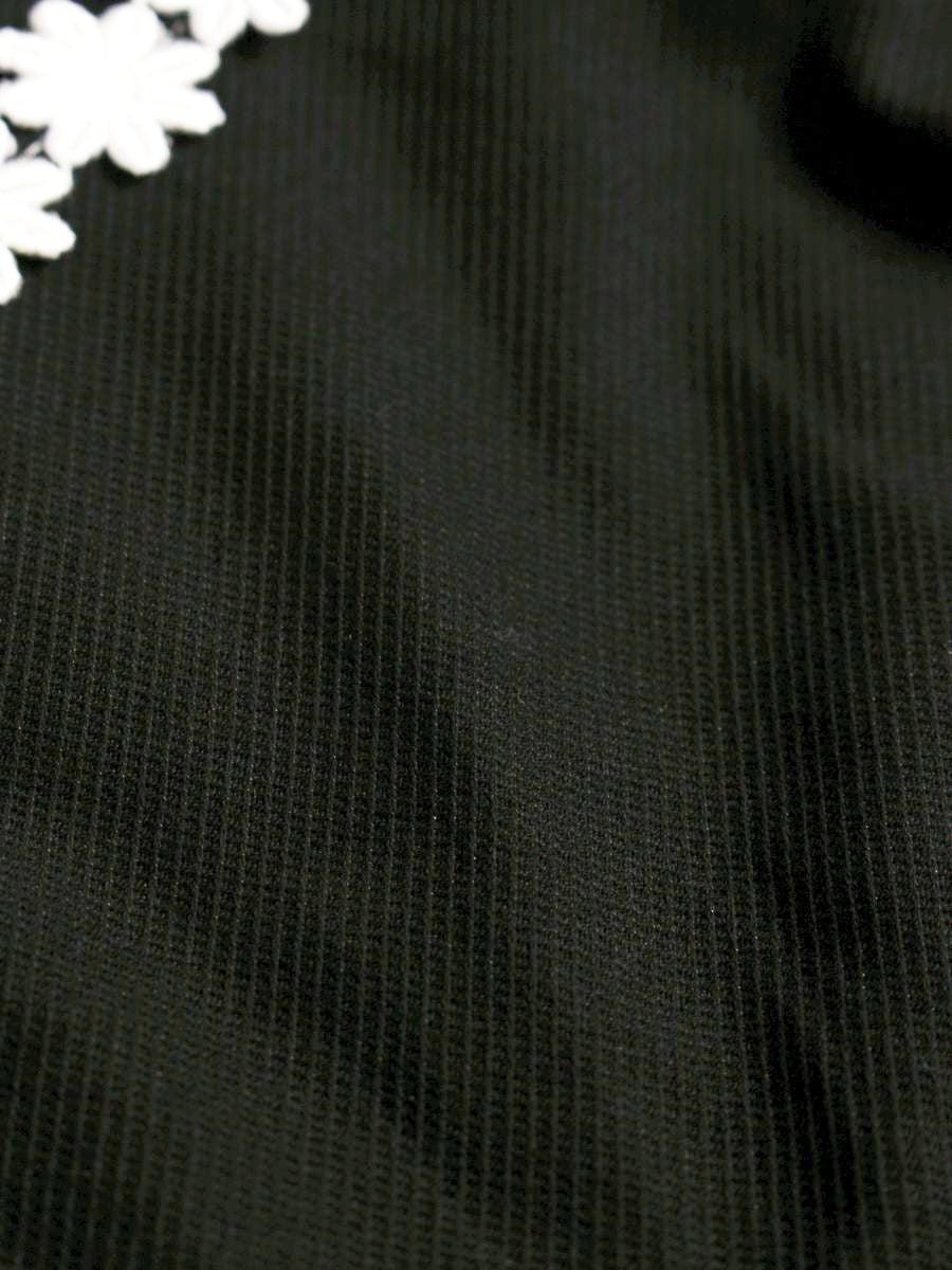 エムズグレイシー 321363 ワンピース 38 ブラック コットン フラワーモチーフ IT1SSGCCO42I