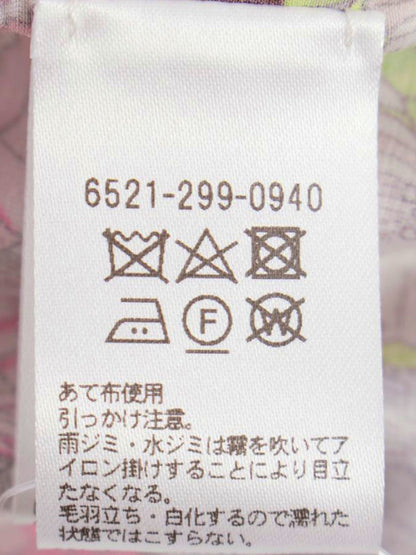 ドゥロワー コットンシルクプリントタックブラウス 6521-299-0940 36 ピンク ITPYBOVAU5UW 【SALE】