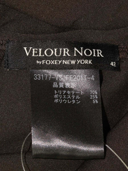 ベロアノワール by フォクシーニューヨーク パワーショルダー 33177 パーカー 42 ブラウン ベロア ITI8DUQIW96S
