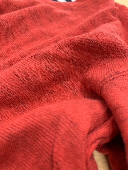 イッセイミヤケメン ME31JK150 Tシャツ 2 レッド ガーゼ地 クルーネック ITSM2WMME420 【SALE】