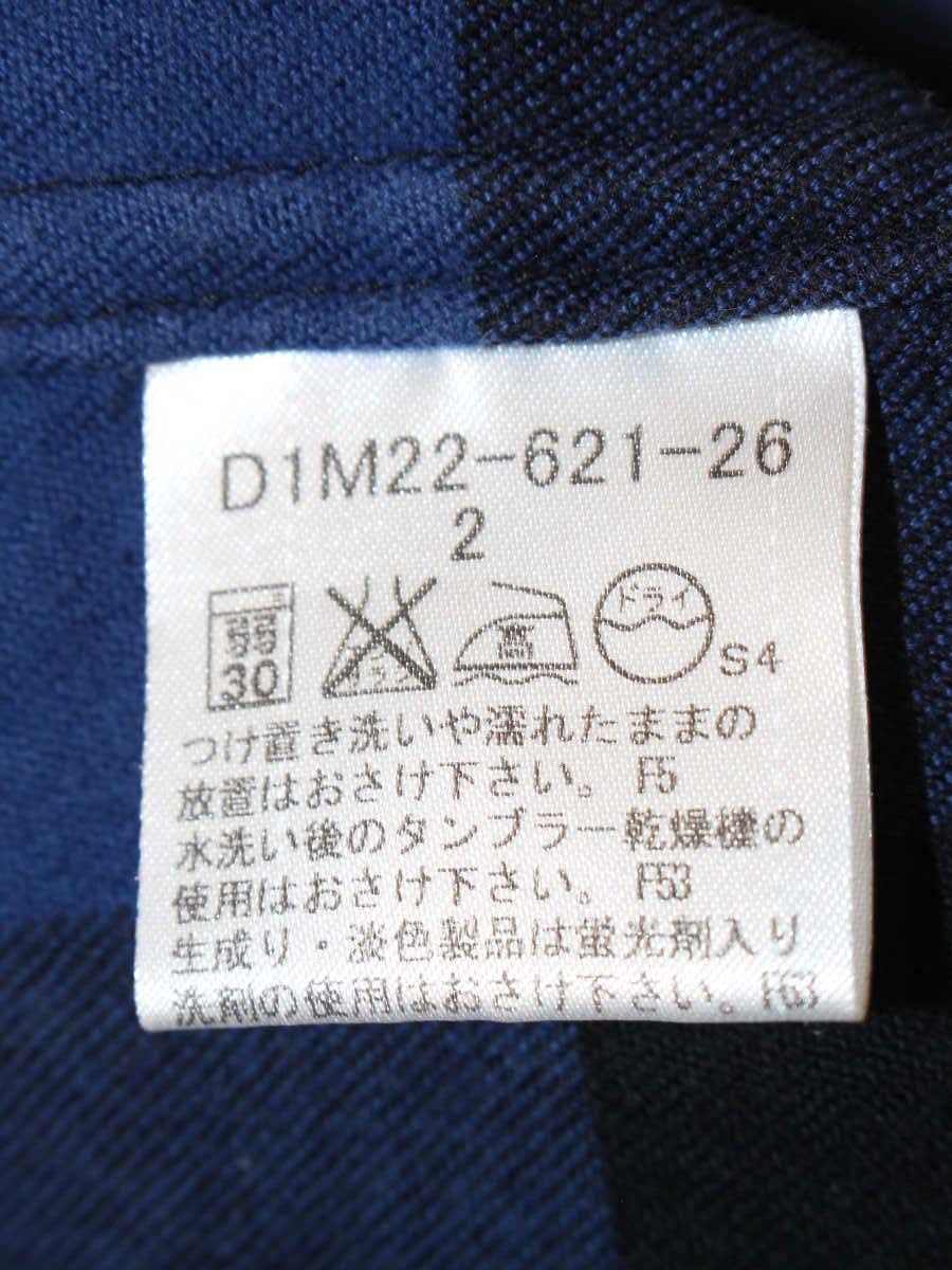 バーバリーブラックレーベル D1M22-621-26 シャツ 2 ネイビー ブラウス チェック柄 IT1W2ELJBZCG