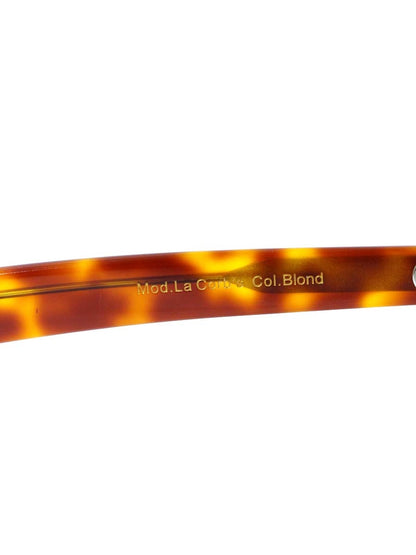 レスカルネティエ La Corb's メガネ ブラウン セルフレーム ボストン デミ柄 IT6LYIKLG2UG