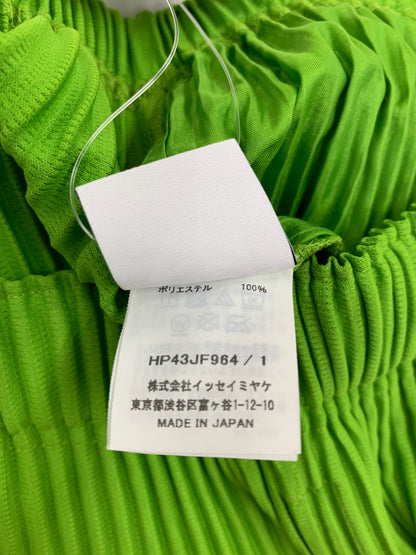オムプリッセイッセイミヤケ RB COLOR PALETTE 2 HP43JF964 テーパードパンツ 1 グリーン 24AW IT6IVE0ZZ67R