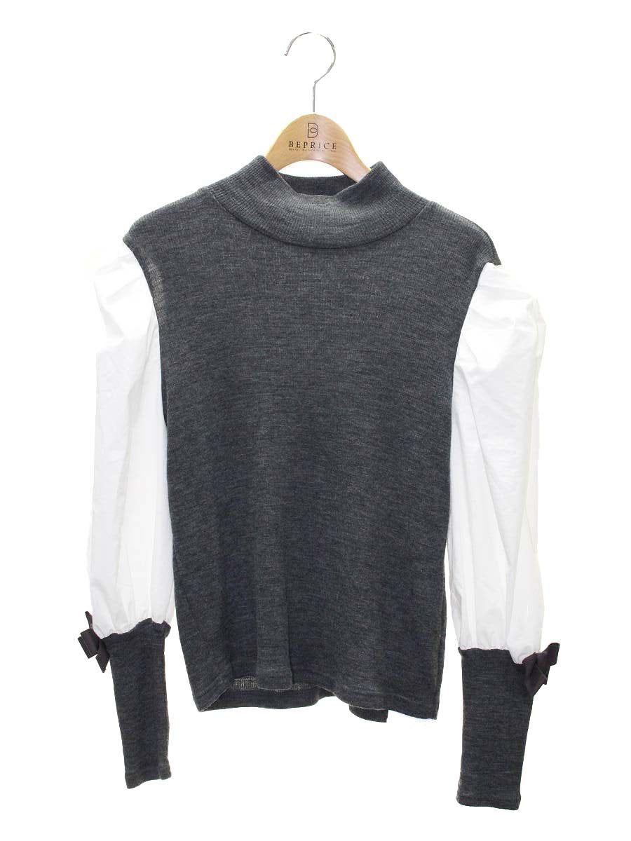 エムズグレイシー レイヤードカットソー 115609 40 グレー IT43GPK9E78P