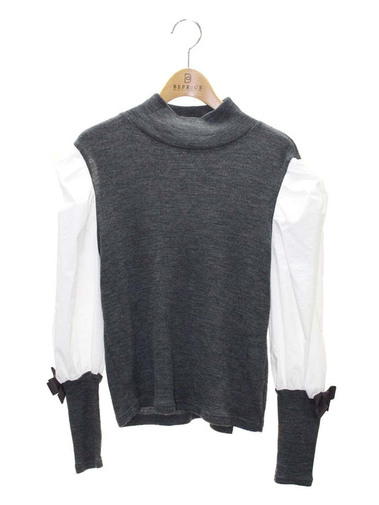 エムズグレイシー レイヤードカットソー 115609 40 グレー IT43GPK9E78P