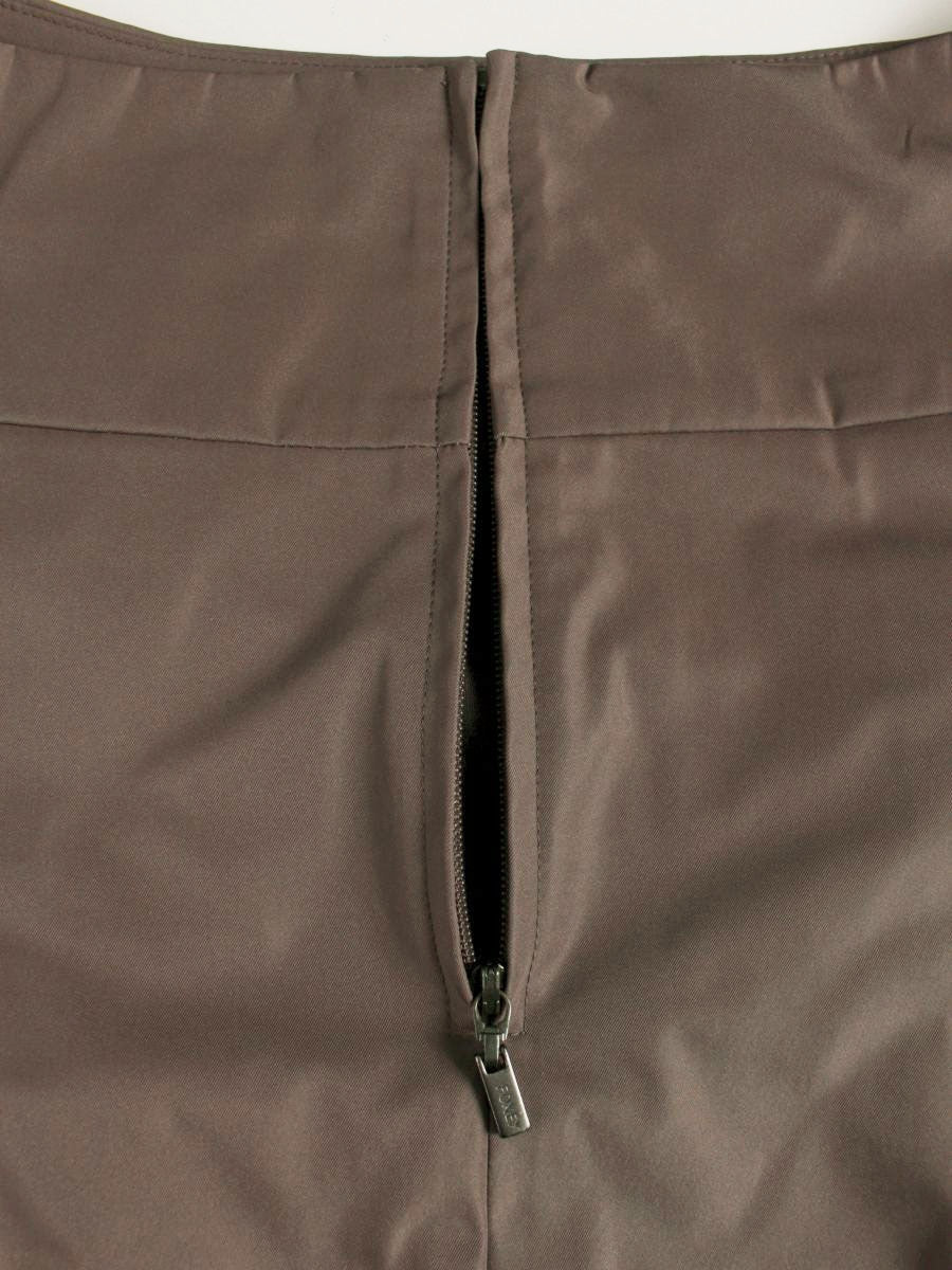 フォクシーニューヨーク Out Pleat Skirt 34457 42 ブラウン アウトプリーツスカート IT3B91SXCYKO